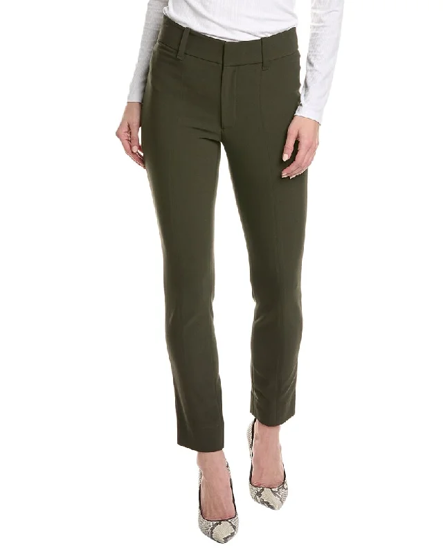 Flare pants for vintage-inspired fashion -Vince High-Waist Cigarette Pant