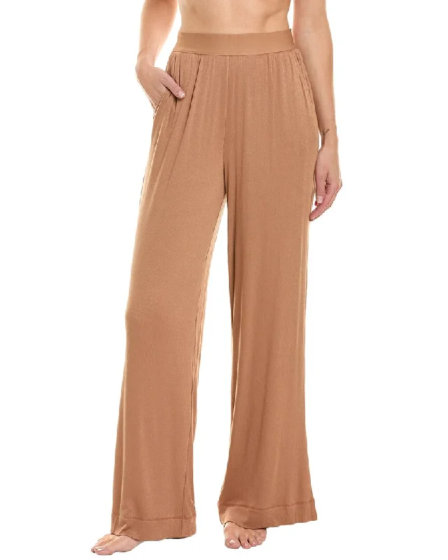 Warm fleece pants for cozy winter days -WeWoreWhat Wide Leg Pant